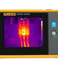 PTi120 Pocket Thermal Imager for quick infrared inspections and temperature scans on the go, showing a thermal image on screen