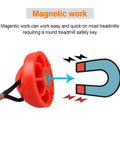 Magnetic Treadmill Safety Key Replacement Fits Most Treadmills Works With NordicTrack Weslo Golds Gym Freemotion HealthRider Easy Clip To Clothing For Quick Hands Free Stop And Reliable Security Lock red round ABS plastic safety key with cord