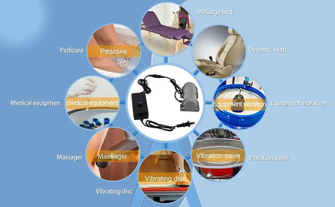 12V DC Vibration Motor 3800rpm Mini Rotary Vibration Motor With Sturdy Plastic Shell For Massage Beds Chairs And Medical Instruments