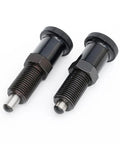 Top Tier M8 Spring Knob Plunger Featuring Slick Retraction And Ball Loaded Indexing Pin for toolboxes, industrial panels.