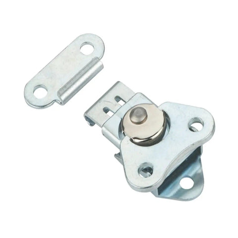 Beefy Rotary Draw Latch, Vertical Mount Built Tough Locking Latch For Industrial Enclosures And Cabinets, One Piece Steel, Weather Resistant