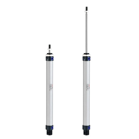 Heavy Duty Pneumatic Air Cylinder MAL 20x200 20mm Bore 200mm Stroke Double Acting With Y Connector and Quick Fittings