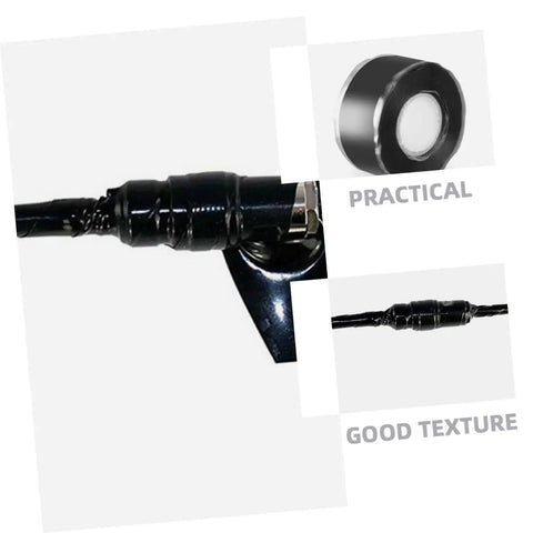 3 Pack Pipe Repair Tape Sealant Self Adhesive Duct Tape for Outdoor Use black leak stop applied on pipe joint