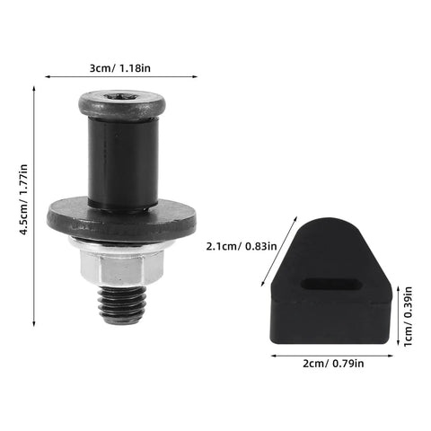 Rock Solid Black Tailgate Striker Bolt With Bushing Replacement Kit Prevents Pickup Truck Gate Rattle And Loose Movement Stops Jiggling Noises Keeps Rear Latch Locked Tight Securely Fits Various Makes Models Light Duty Vehicles Easy Install, 4.5cm part
