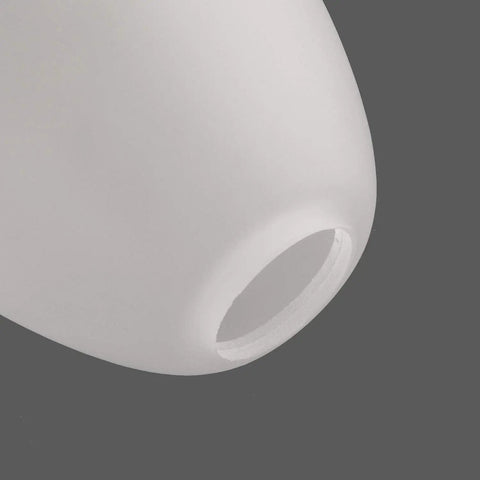 Two Pack Bell Shaped Frosted Glass Light Shades For Ceiling Fans And Wall Fixtures, Lipless With 1 5/8 Inch Fitter Opening, Replacement Glass Shades, Durable, Easy Fit, Classic Retro Vibe