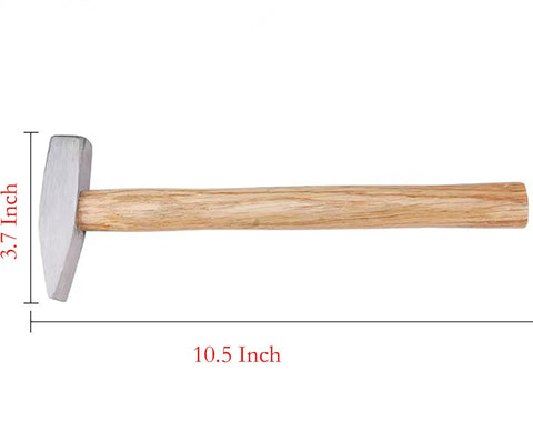 Heavy Duty Engineering Hammer With 10.5 Inch Forged Steel And Solid Wooden Handle For Blacksmiths DIY Metalworking Machinists And Engineers In The Workshop Weighs 0.44 Pound Built For Precise Strikes And Reliable Performance