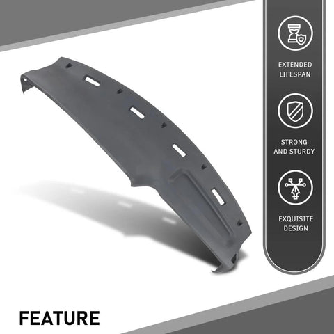 G-PLUS TPE dash cover for Dodge Ram 1994–1997, gray dashboard accessory