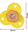 Tough As Nails Furniture Casters Four Pack Featuring 360 Swivel Stainless Steel Rollers And Strong Self Adhesive Backing for a yellow fidget spinner, 40mm size.