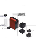 Replacement Water Tank For U Series C50 D50 Coffee Makers With Tank Tray And Covers, Odorless Safe Material, Clear Water Level Scale, exploded view