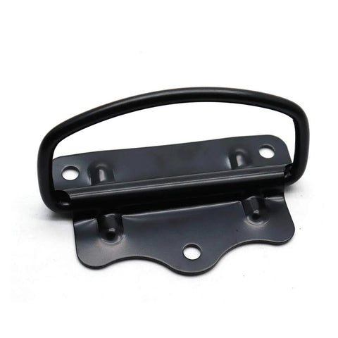 Stainless Steel Chest Pull Handle Black Finish Pack Of 4 With Three Hole Mounting, 80mm Long, 48mm Wide, 5mm Hole Diameter