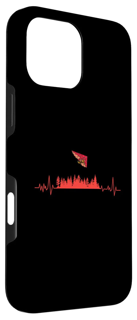 Hang Glider Art Case For Iphone 16 Pro Max With Two Piece Protection Scratch Resistant Polycarbonate Shell And Shock Absorbent TPU Dope Hang Gliding Gift