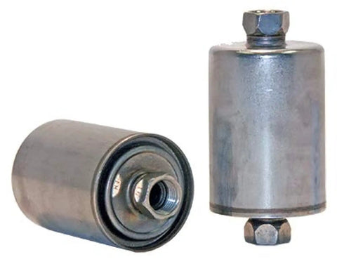 Premium Fuel Filter For Clean Fuel System, Quick And Easy Replacement, Durable Automotive Filter Showing Two Metal Filters