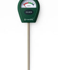 Moisture Meter For Plants And Soil Indoor Outdoor Hygrometer Sensor Kit Easy Soil Moisture Test For Garden Lawn Farm And Pots No Battery Needed Plug And Read Great For Saving Water And Healthier Plants, showing front view with green meter and metal probe.