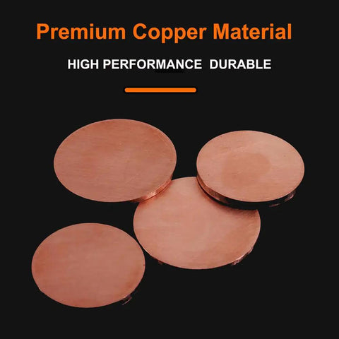 Heavy Duty Solid Copper Round Disc With 110mm Diameter And 1mm Thickness For Cnc Machining And Electrical Wiring with premium copper surface.