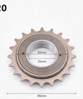 Single Speed Freewheel Sprocket For Fixed Gear Bikes 16 18 20 Tooth 35 Mm Steel Cog With Tough Build And Smooth Engagement
