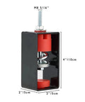 Superior Spring Vibration Isolator Hangers 12 Pack ceiling damping mount showing 4x2 inch black and red spring clamp for heavy-duty use.