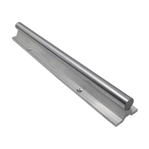 Close-up of Two Heavy Duty Linear Guide Rails Kit SBR16 To SBR20 With Four Bearing Blocks SBR16UU SBR20LUU 16LUU 20UU For CNC Machines And 3D Printers