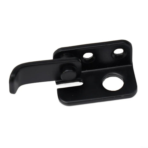 Black Stainless Steel Door Bolt Latch Lock For Wardrobe And Drawer Or Garden Shed Easy No Drill Install Punch Free And Simple Left Or Right Small Door Lock For Home Hardware, close-up