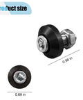 Dope Black Aluminum License Plate Bolts Set 4Pcs Decorative Kit For Motorcycle Car Truck Screws And Fasteners Ultra Durable Alloy Hardware