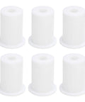 Six Pack Premium Wall Grommets For Cables Featuring 1 Inch Holes, Great Silicone Routing Kit To Hide Rectangular Satellite And Ethernet Wires, Slap Clean Look For Your Tech Setup And Slash The Mess Today, six white silicone wall grommets
