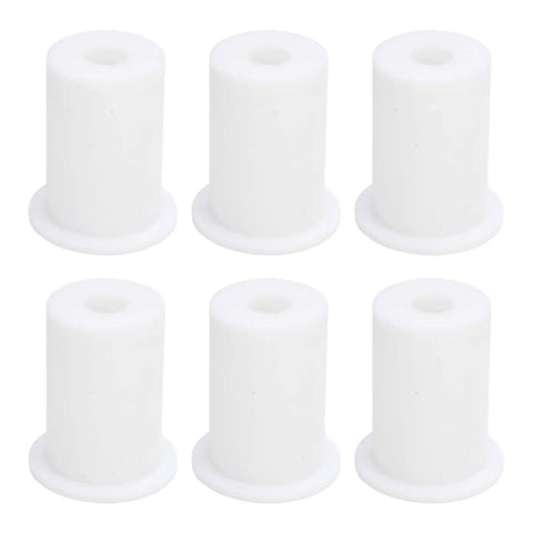 Six Pack Premium Wall Grommets For Cables Featuring 1 Inch Holes, Great Silicone Routing Kit To Hide Rectangular Satellite And Ethernet Wires, Slap Clean Look For Your Tech Setup And Slash The Mess Today, six white silicone wall grommets