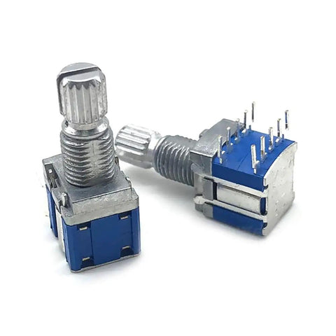 Rotary Encoder Switch Kit For Audio Gear 1 Pole 5 Position 2 Pole 4 Position 3 Position Band Switch With Silver Blue Finish