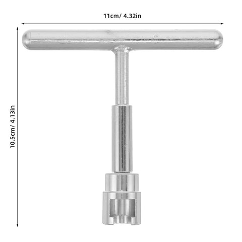 Heavy Gauge T Shaped Auto Dent Puller Kit For Paintless Dent Removal And Diy Car Body Repair Tool, silver T grip design.