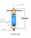 Heavy Duty CNC Mill Positioner Universal Adjustable Workpiece Stop For Lathe And Milling Machine Precision Locator Tool, 190mm, blue and gold design.