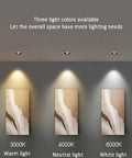 Top Tier Wood Grain Recessed Downlights Led Ceiling Potlights 3Cct Selectable Warm Neutral Cool White Can Light Fixtures With Sleek Round Trim For Modern Home Upgrades 10 Pack showing three light color options.
