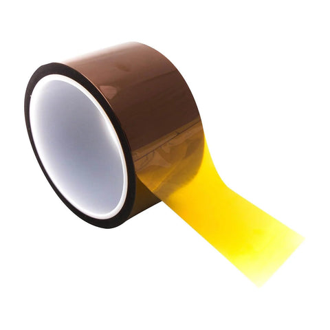 Heavy Duty Heat Resistant Kapton Tape 2 Mil Thick 2 In By 36 Yards Amber Polyimide Film With Silicone Adhesive, roll view
