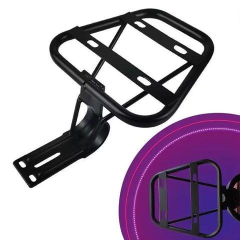 Heavy Duty Steel Rear Bike Rack For E-Bike Mounting Holes 24.5 Cm Adds Luggage Space To Your Steed With Secure Fit And Durable Build, black steel rack