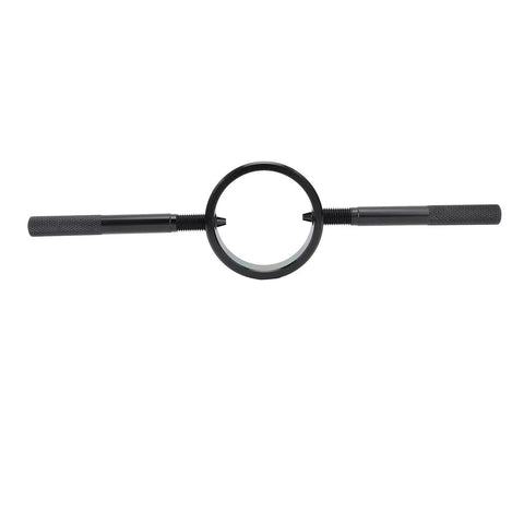 Motorcycle Fork Spring Compressor Kit With Aluminum Handles Radial Pin Spanner For Coil Spring Service Universal Fit For Most Street Bikes And Upside Down Forks front view