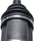 Pair Of Front Cv Axle Assemblies Fwd Fits 2007 To 2014 Ford Edge And Lincoln Mkx heavy duty axle with black rubber boot and metal casing.
