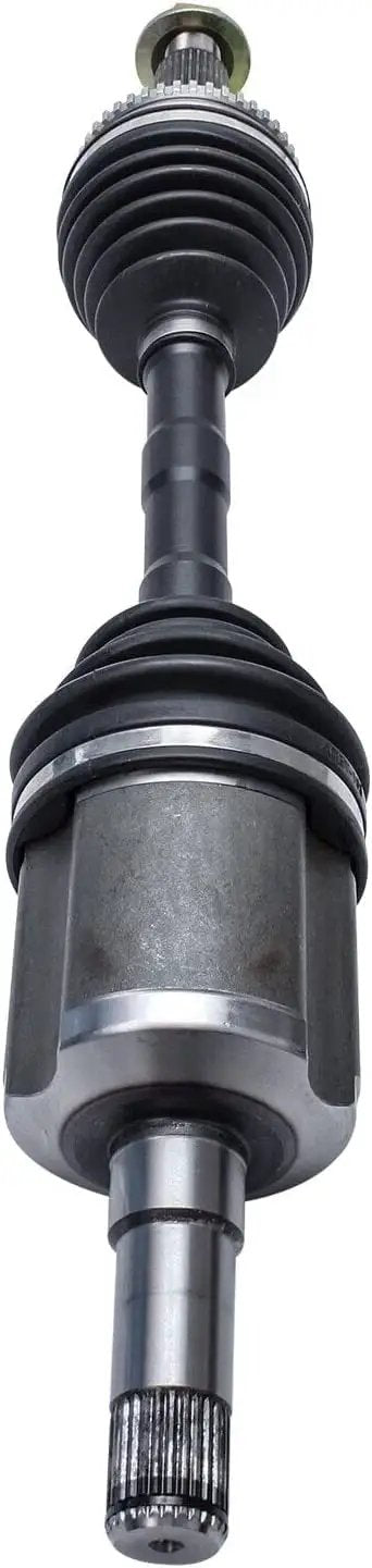 Pair Of Front Cv Axle Assemblies Fwd Fits 2007 To 2014 Ford Edge And Lincoln Mkx heavy duty axle with black rubber boot and metal casing.