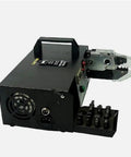 Professional EM-6B1 Electric Terminal Crimping Machine Tool With Exchangeable Die Set For 110V Power Cabinets, rear view showing handle and connectors.