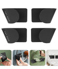 Wall Mounted Pot Lid Rack Black ABS Kitchen Organizer With Easy Installation shown in various uses and angles