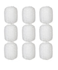 Ten Pack White Paper Lanterns 6.3 Inch Oval Hollow Hanging Lanterns with floral design for festive decor