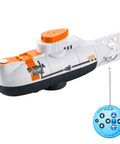 Mini RC Submarine Remote Control Boat Waterproof Diving Toy With Three Motors For Precise Static Diving in white finish