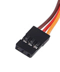 Close-up of 10 Pack Rock Solid 3Pin Servo Extension Cable Cords Male To Female Wires 10Cm connector for RC use.