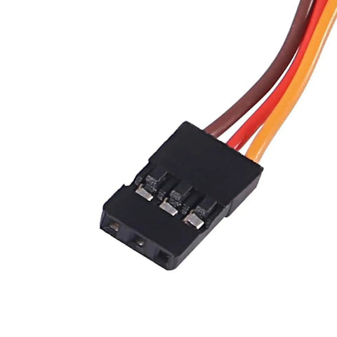 Close-up of 10 Pack Rock Solid 3Pin Servo Extension Cable Cords Male To Female Wires 10Cm connector for RC use.