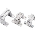 Top Tier Stainless Steel Concealed Door Hinges With Tough As Nails Heavy Duty Construction and Hassle Free Micro Adjustment showcasing 180-degree swing.