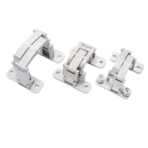 Top Tier Stainless Steel Concealed Door Hinges With Tough As Nails Heavy Duty Construction and Hassle Free Micro Adjustment showcasing 180-degree swing.