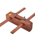 Badass Double Handle Hand Plane Built From Solid Rosewood And Fitted With A Razor Sharp Steel Blade, showing the wooden frame and handles.