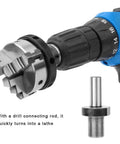Heavy Duty M14x1 Drill Chuck Connecting Rod For Mini Lathe, Stainless Steel, next to lathe chuck tool, for K01-50-63 K02-50-63