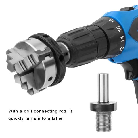 Heavy Duty M14x1 Drill Chuck Connecting Rod For Mini Lathe, Stainless Steel, next to lathe chuck tool, for K01-50-63 K02-50-63