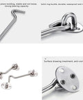 WUUWCHODC Snap Latch Hook for Gate Cabin Shed Heavy Duty Push Button, metal components showcasing durability and waterproof features.