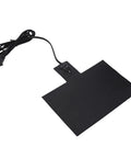 Zero Stress Silicone Battery Heater Pad With Smart Thermostat To Crush Winter And Make Cold Starts A Walk In The Park For Your Ride In Slate Gray, showing black silicone pad with power cord.