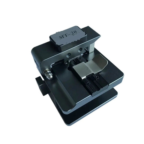 AOXHUGB Automatic Mt-20 Optical Fiber Cleaver Precision Cutting Knife Tool For Fiber Splicing Cable Repair With Durable Tungsten Steel Blade, top view of MT-20 cleaver.