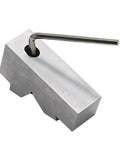 Precision CNC Milling V Block With Fine Angle Adjustment Scales Hold Clamp Vice Grip For Bevel Milling And Chamfering On 0 To 60 Celsius Range Using Hard Quenched Steel For Heavy Duty Jobs with hex key.