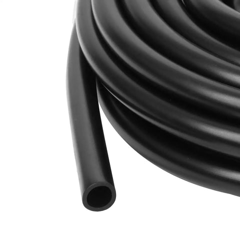 Heavy Duty Nylon Air Line 25Ft Half Inch OD Pneumatic Tube For Air Compressors And Auto Repair Black DOT Approved SAE J844 Airline